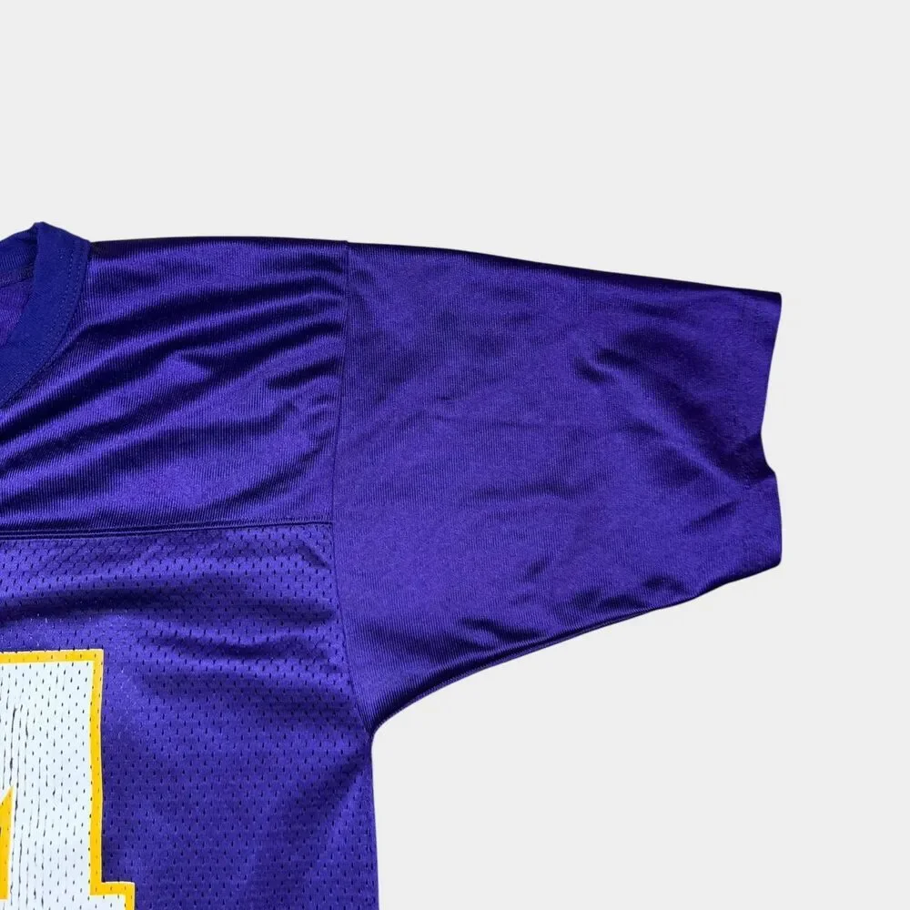 Vintage Randy Moss Minnesota Vikings Jersey Logo Athletic Purple Youth Medium 10
